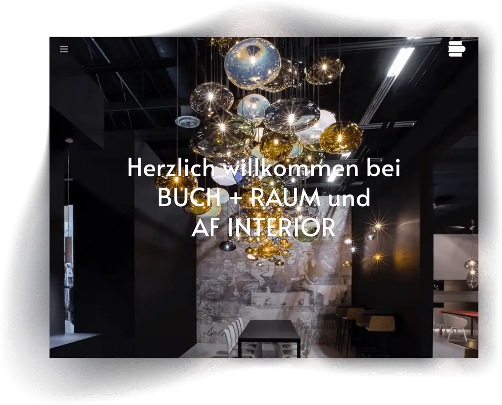 Website der Handelsagentur Buch+Raum
